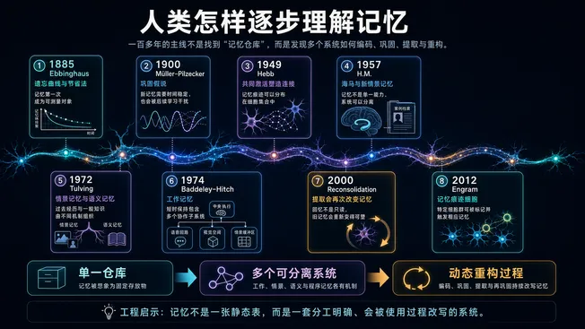 人类怎样逐步理解记忆:从遗忘曲线到记忆痕迹